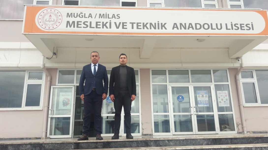 İlçe Milli Eğitim Müdürümüz Sayın Akın AYDIN okul ziyaretleri kapsamında Milas Mesleki ve Teknik Anadolu Lisesi'ne ziyarette bulundu.