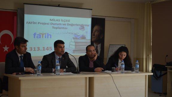 Okul Müdürleri ile "Fatih Projesi" Genel Değerlendirme Toplantısı düzenlendi.